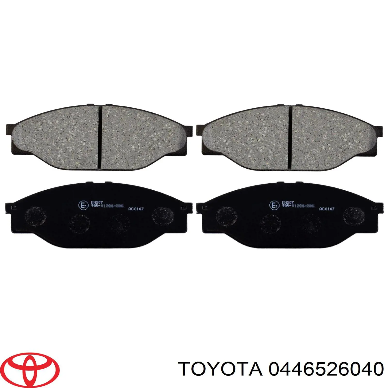 0446526040 Toyota колодки гальмівні передні, дискові