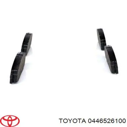 0446526100 Toyota колодки гальмівні передні, дискові