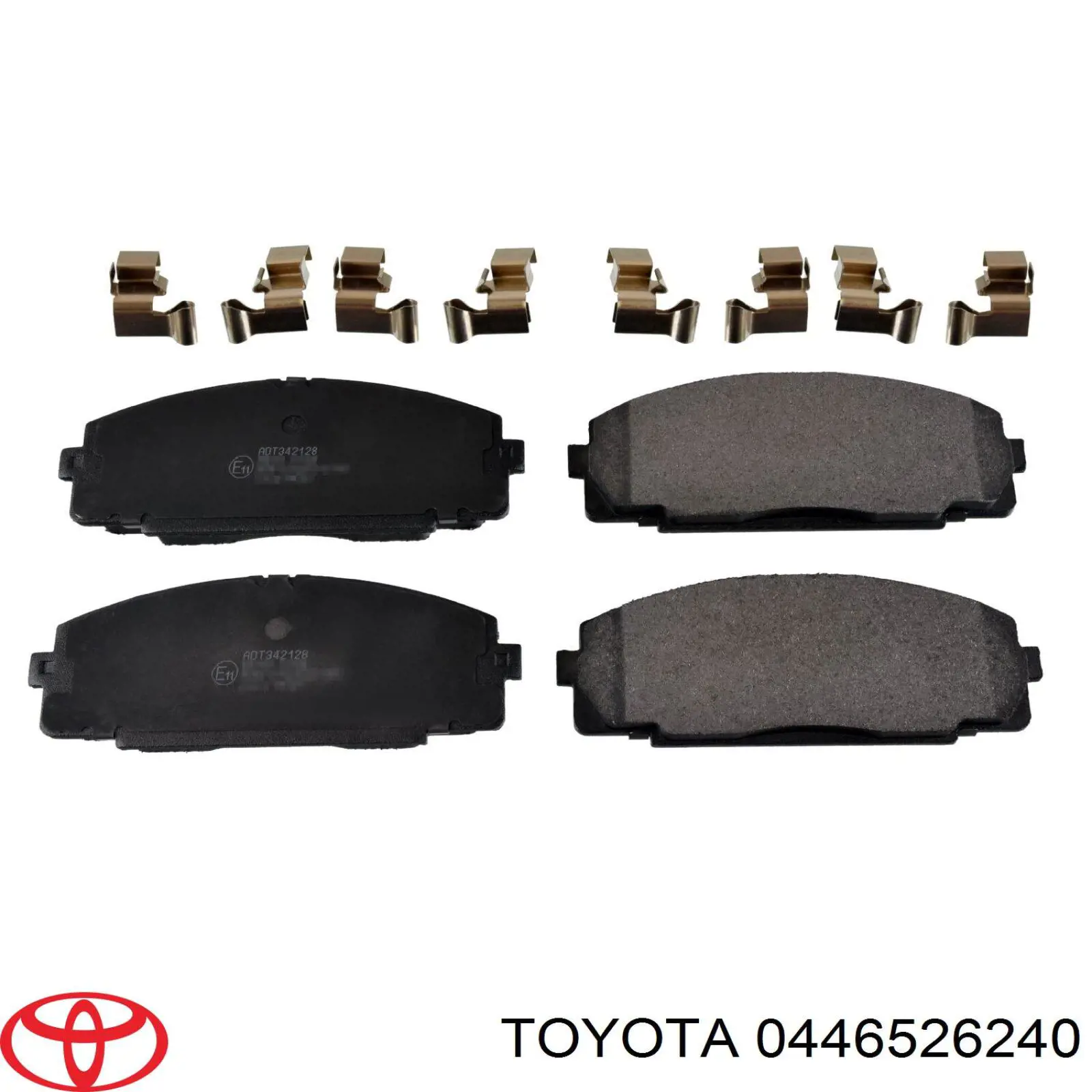 Колодки гальмівні передні, дискові 0446526240 Toyota