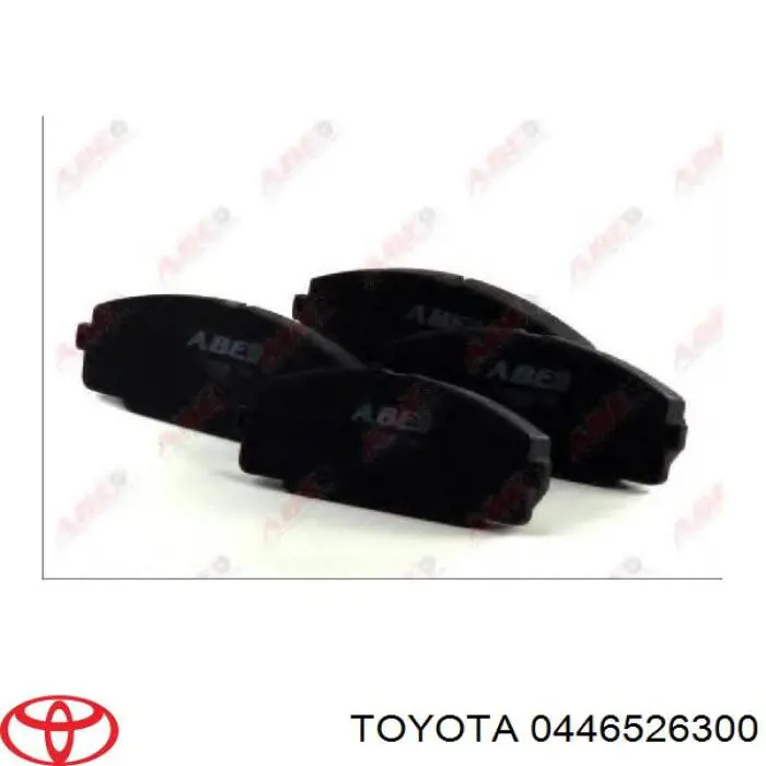0446526300 Toyota колодки гальмівні передні, дискові