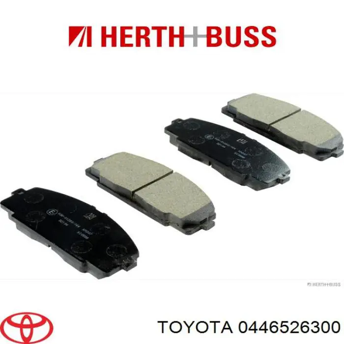 Купити 0446526300 Toyota Колодки гальмівні передні, дискові