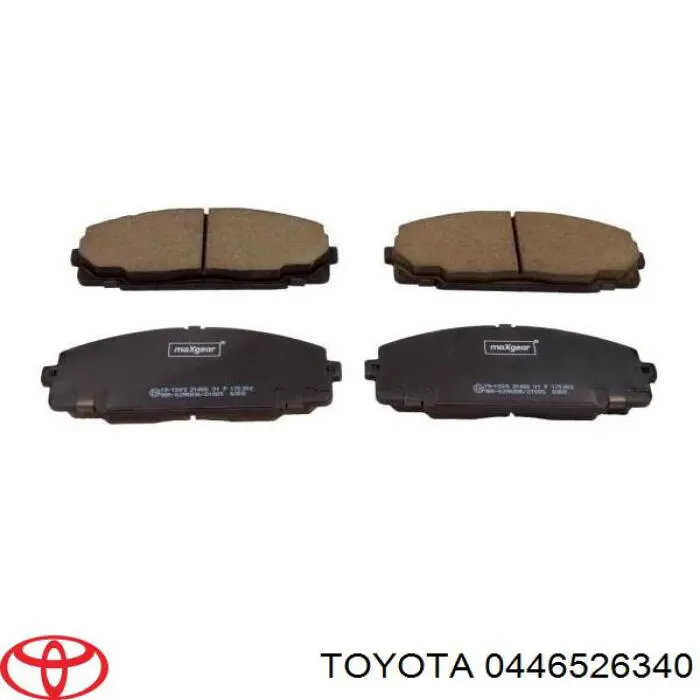 0446526340 Toyota колодки гальмівні передні, дискові