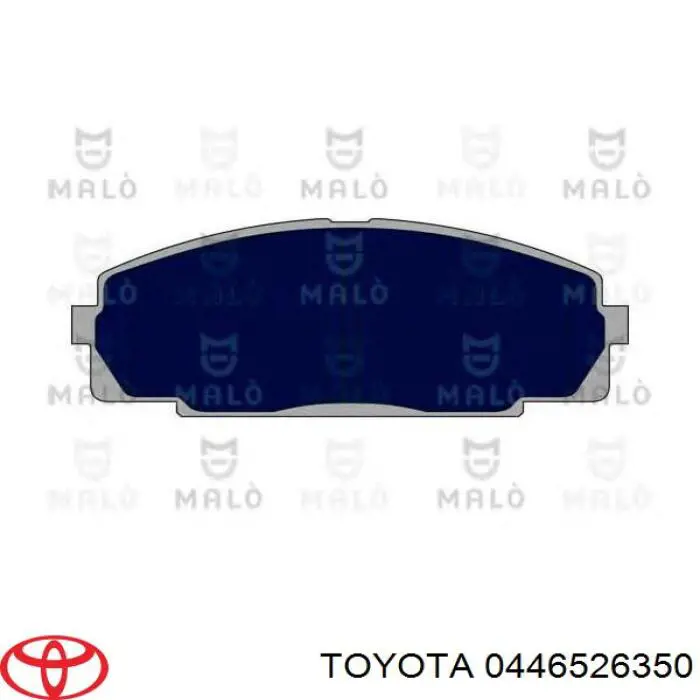 0446526350 Toyota Передні гальмівні колодки