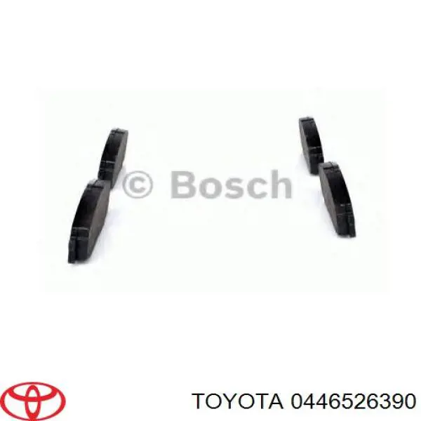 Гальмівні колодки Toyota 0446526390 ціна, від 23.17 USD
