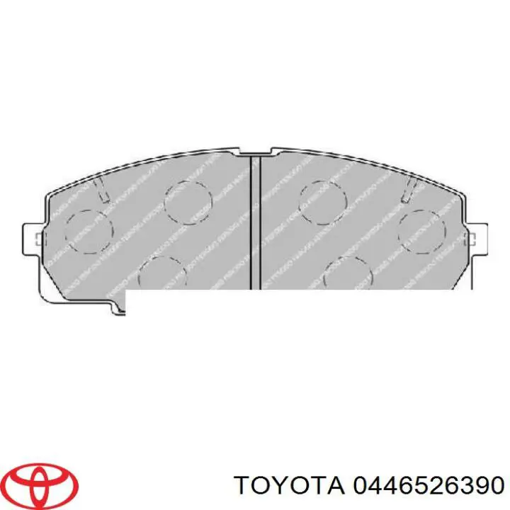 Купити 0446526390 Toyota Колодки гальмівні передні, дискові
