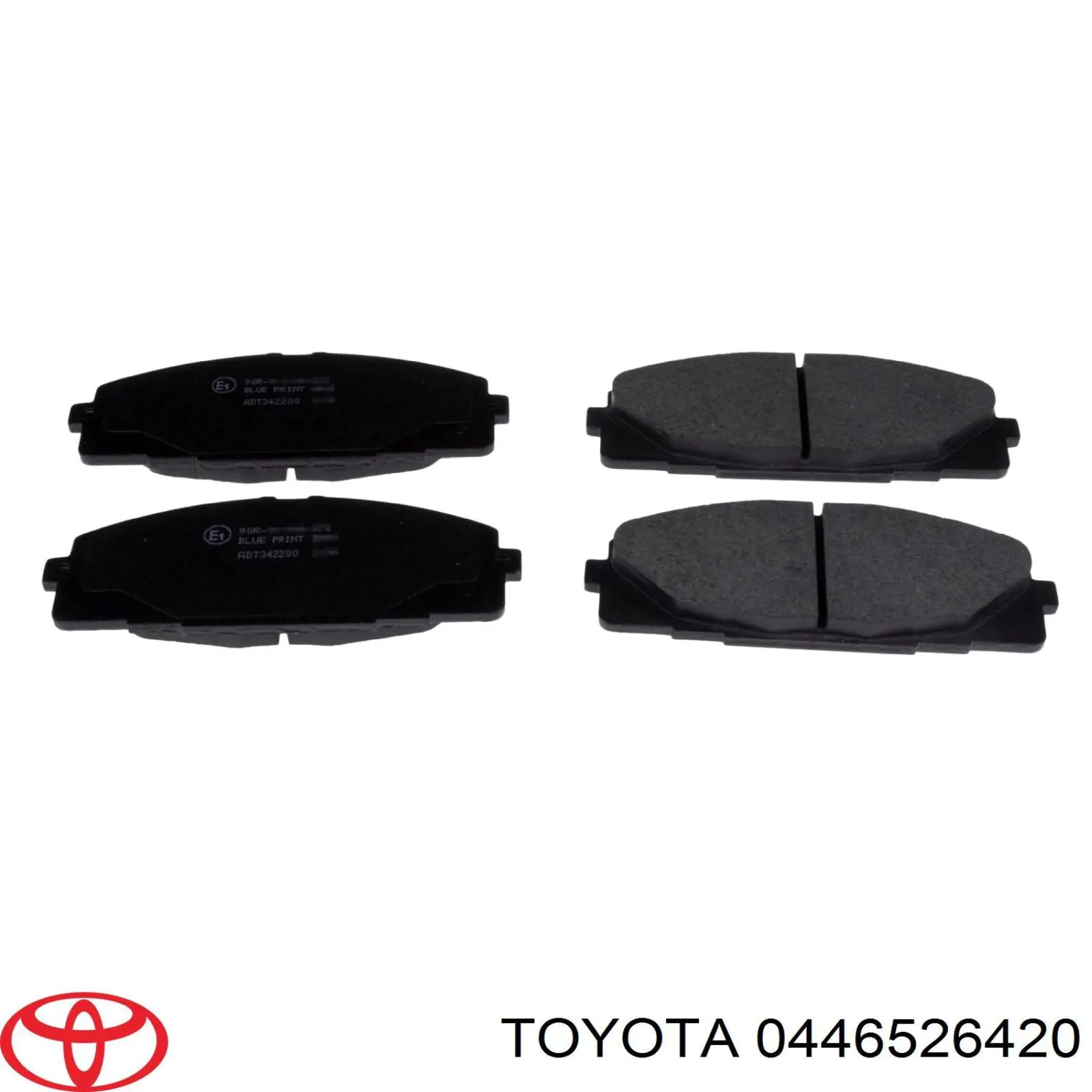 Гальмівні колодки Toyota 0446526420 ціна, від 27.91 USD