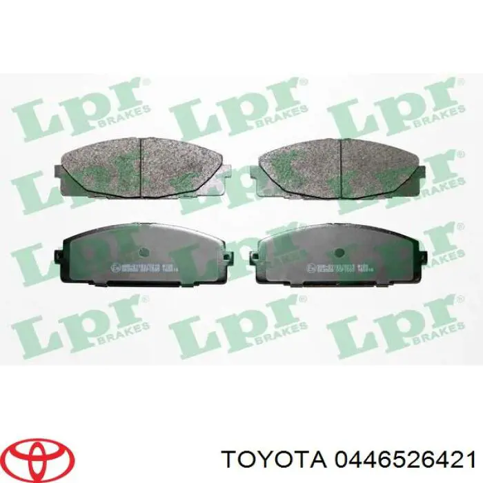 Передні тормозні колодки 0446526421 Toyota