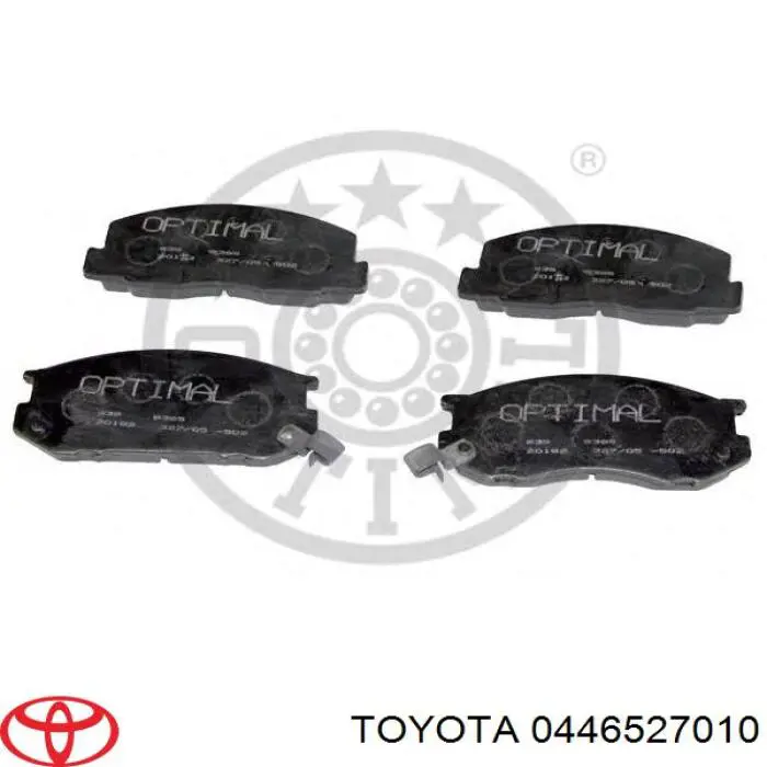 0446527010 Toyota колодки гальмівні передні, дискові