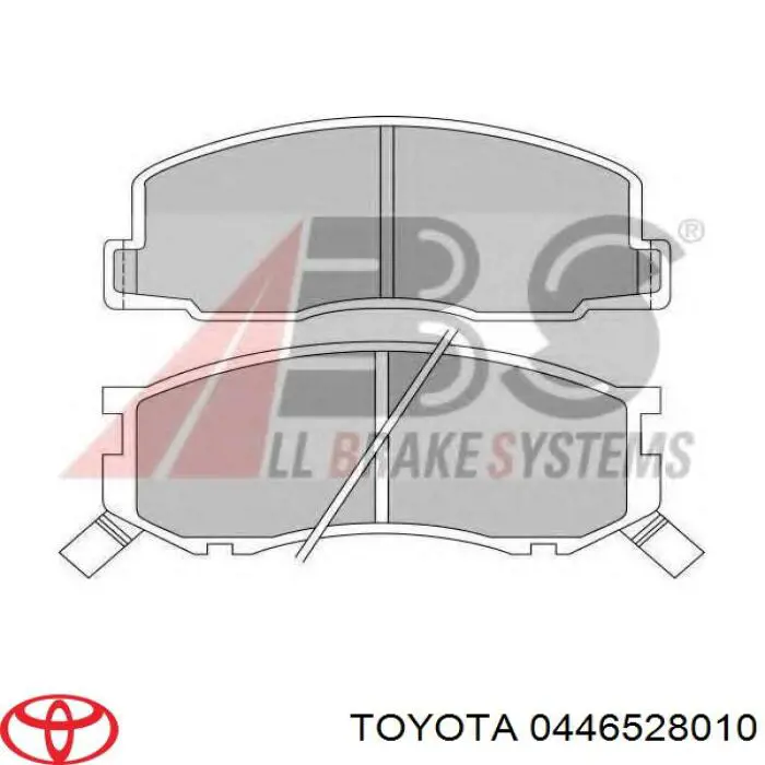 Купити 0446528010 Toyota Колодки гальмівні передні, дискові