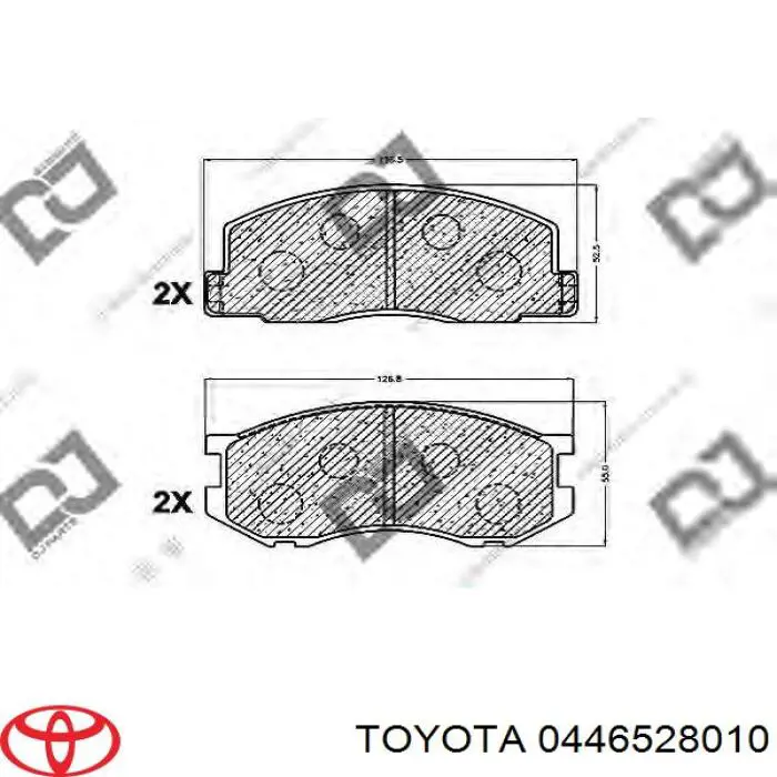 0446528010 Toyota Передні гальмівні колодки