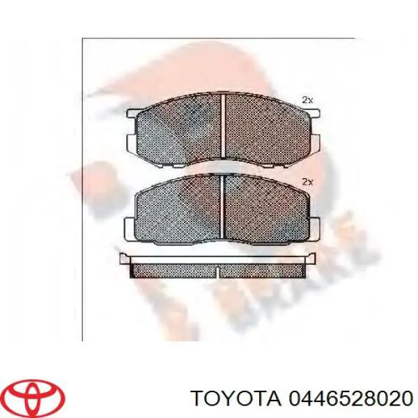 0446528020 Toyota колодки гальмівні передні, дискові