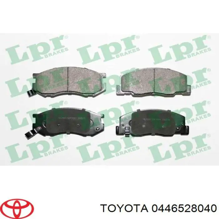 Передні тормозні колодки 0446528040 Toyota