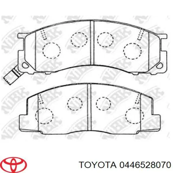 0446528070 Toyota колодки гальмівні передні, дискові