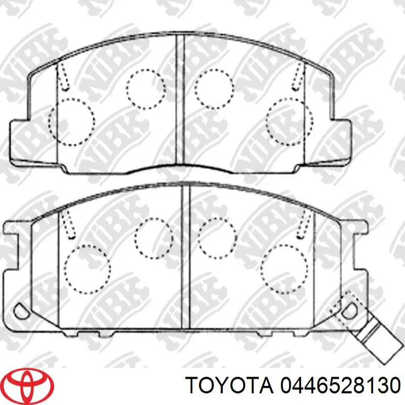Гальмівні колодки Toyota 0446528130 ціна, від 25.27 USD