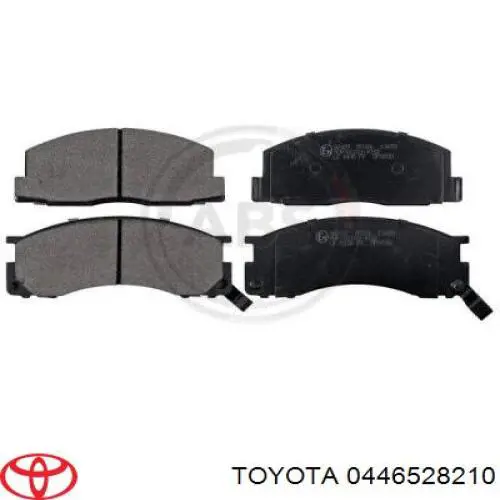 Колодки гальмівні передні, дискові на Toyota Previa R10, R20