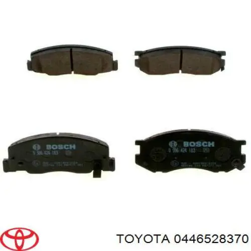 Передні тормозні колодки 0446528370 Toyota