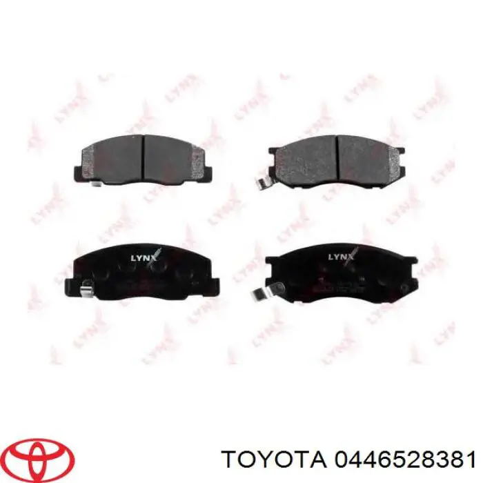 0446528381 Toyota колодки гальмівні передні, дискові