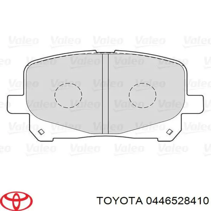 Гальмівні колодки Toyota 0446528410 ціна, від 21.93 USD