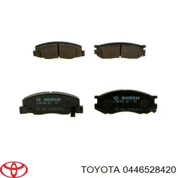 0446528420 Toyota колодки гальмівні передні, дискові