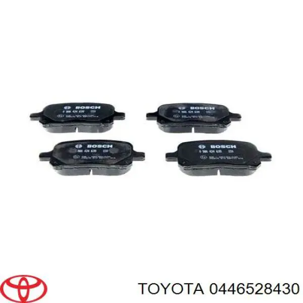 Колодки гальмівні передні, дискові 0446528430 Toyota