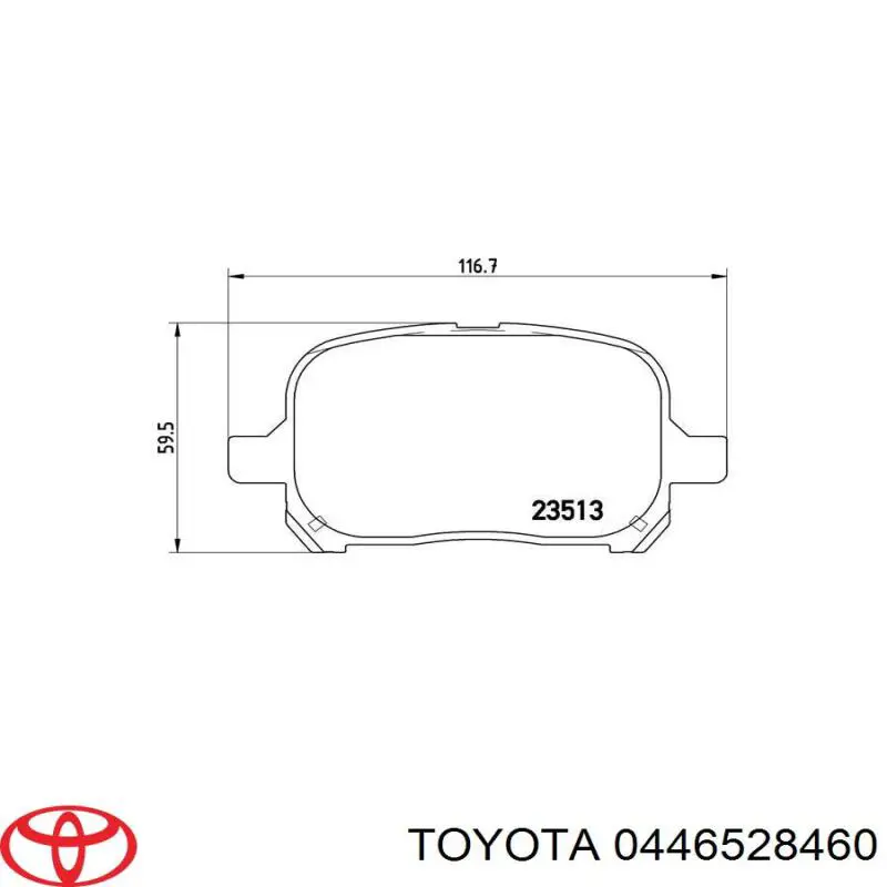 Тормозні колодки Toyota 0446528460