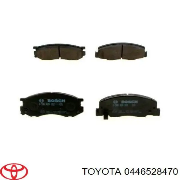 0446528470 Toyota колодки гальмівні передні, дискові