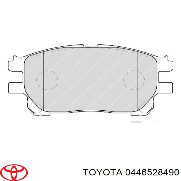 Передні тормозні колодки 0446528490 Toyota