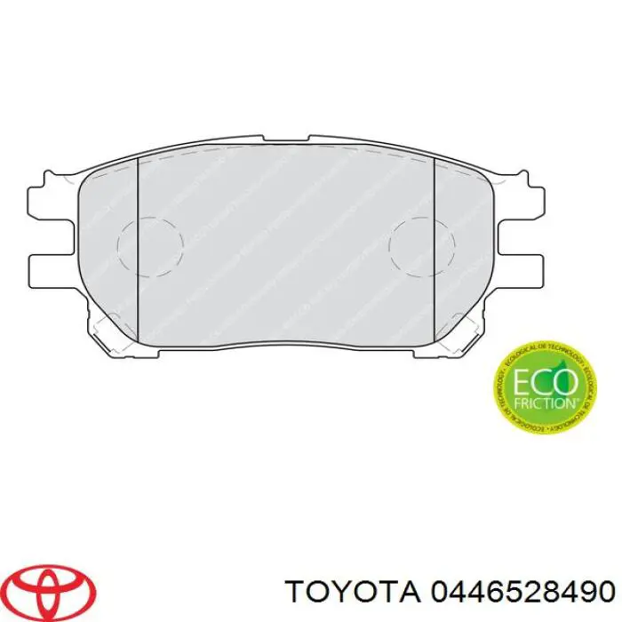 Тормозні колодки Toyota 0446528490