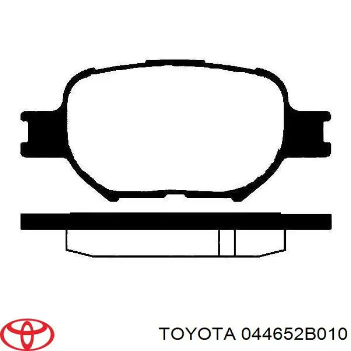 Купити 044652B010 Toyota Колодки гальмівні передні, дискові