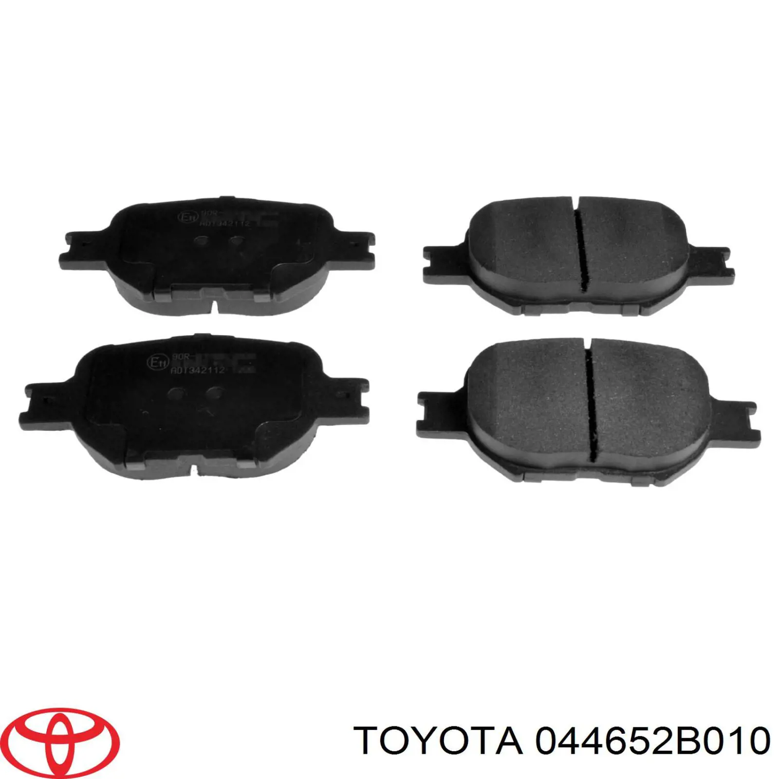 044652B010 Toyota колодки гальмівні передні, дискові
