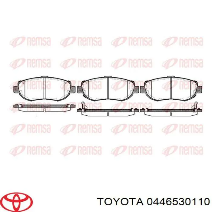 Тормозні колодки Toyota 0446530110