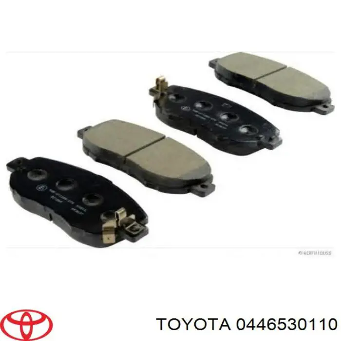 Колодки гальмівні передні, дискові 0446530110 Toyota