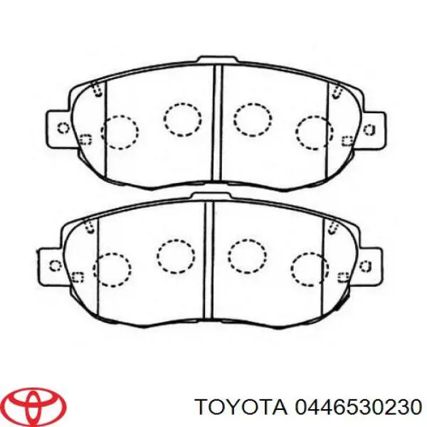 Передні тормозні колодки 0446530230 Toyota