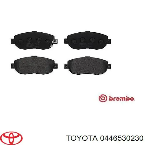 Гальмівні колодки Toyota 0446530230 ціна, від 25.34 USD