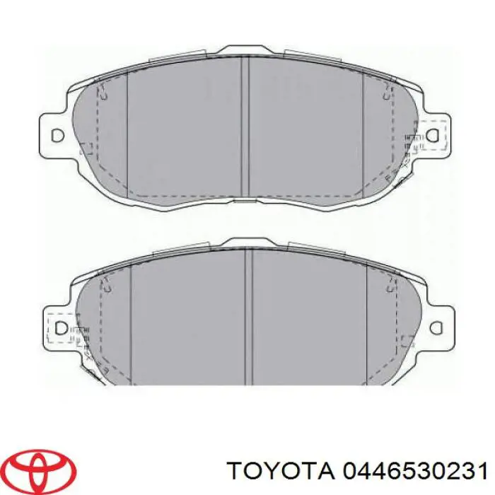 Гальмівні колодки Toyota 0446530231 ціна, від 26.43 USD