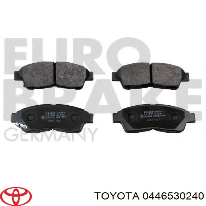 Гальмівні колодки Toyota 0446530240 ціна, від 18.17 USD