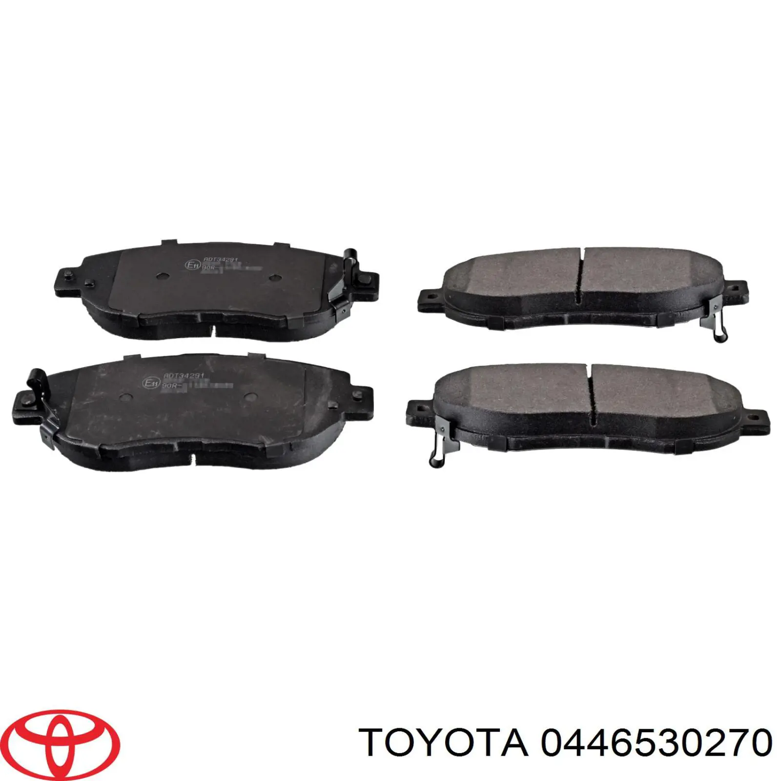 Колодки гальмівні передні, дискові 0446530270 Toyota