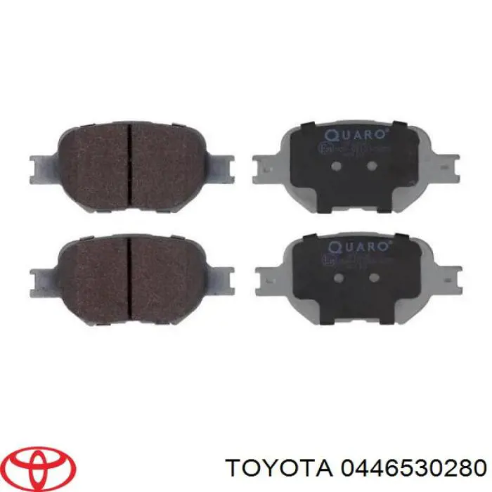 Колодки гальмівні передні, дискові 0446530280 Toyota