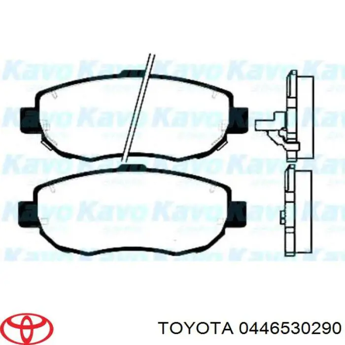 Передні тормозні колодки 0446530290 Toyota