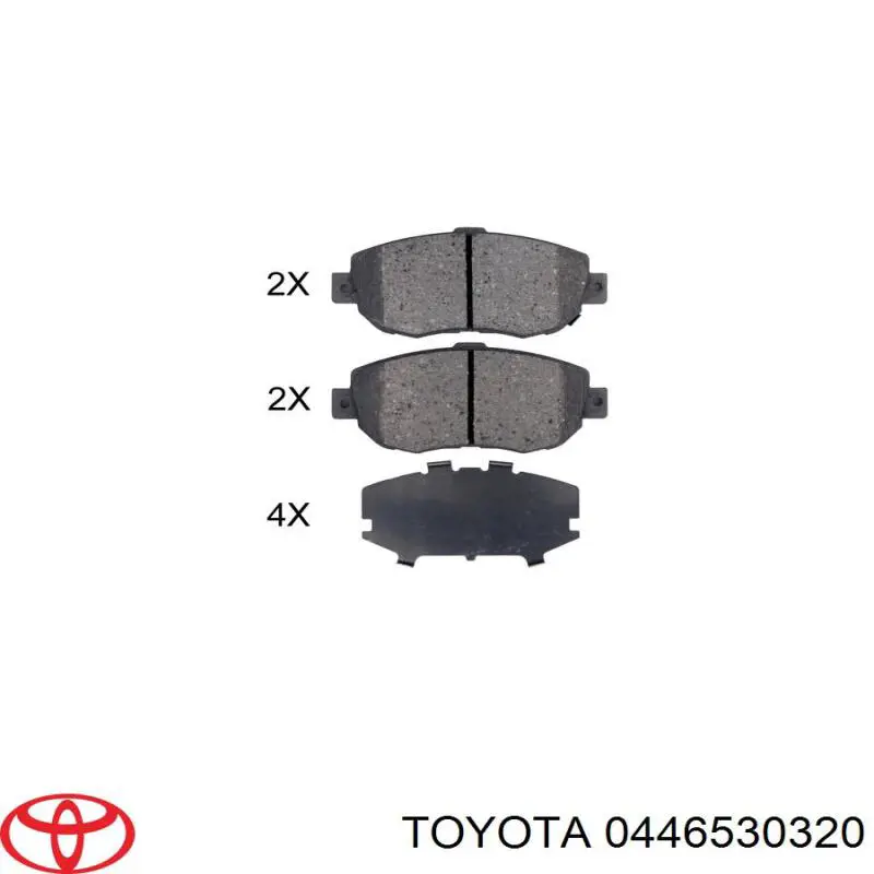 Купити 0446530320 Toyota Колодки гальмівні передні, дискові