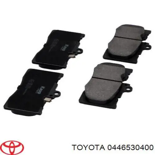 Передні тормозні колодки 0446530400 Toyota