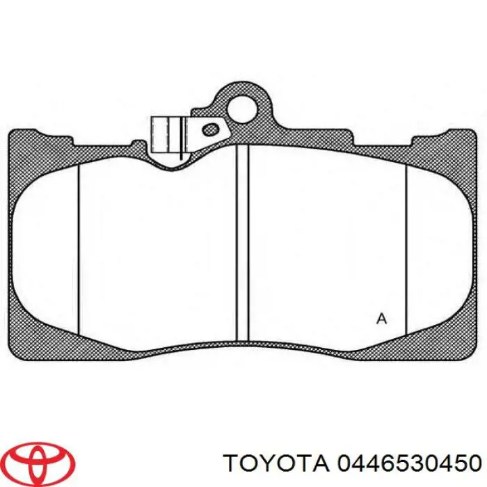 Передні тормозні колодки 0446530450 Toyota