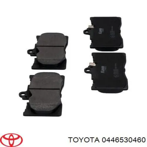 Передні тормозні колодки 0446530460 Toyota