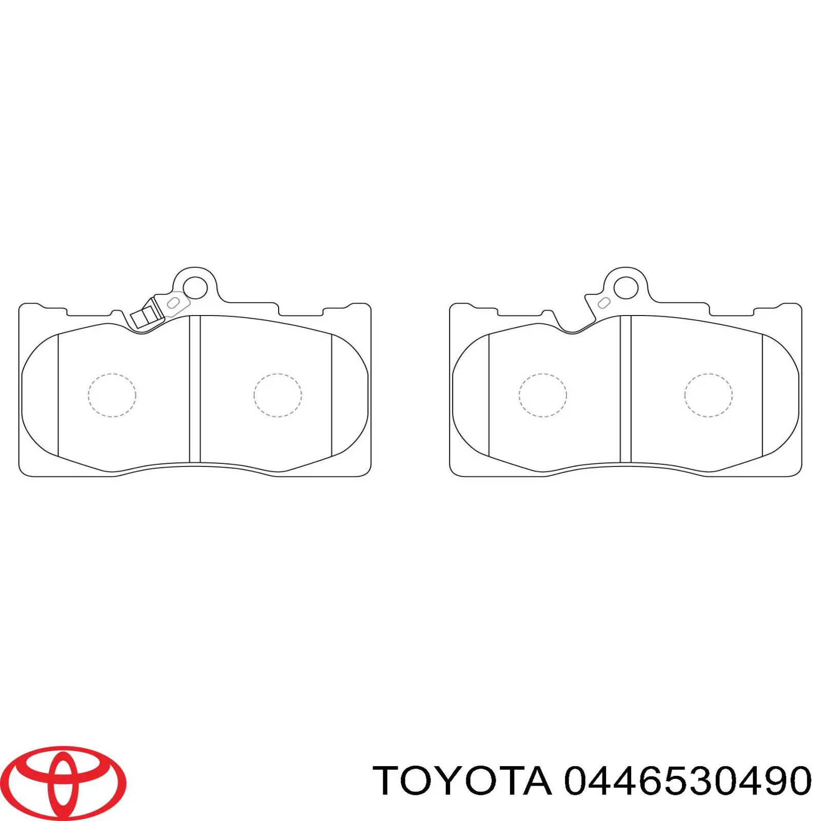 Передні тормозні колодки 0446530490 Toyota