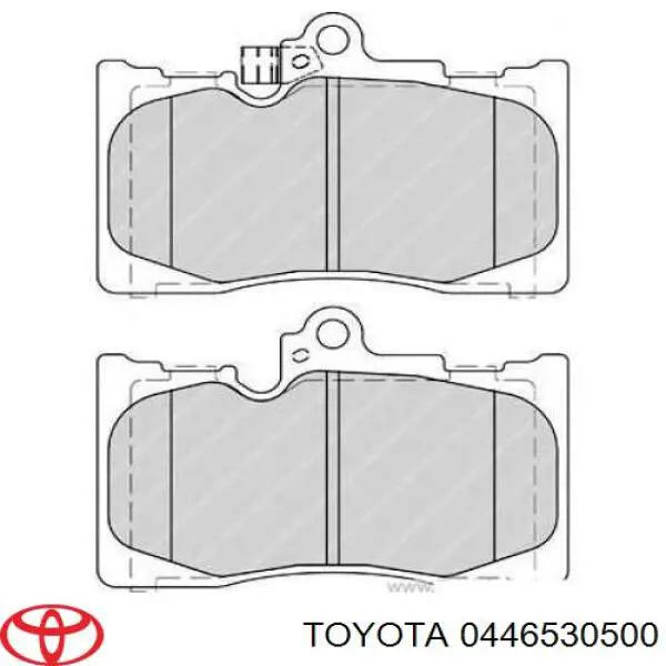 Купити 0446530500 Toyota Колодки гальмівні передні, дискові