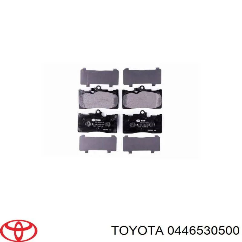 Передні тормозні колодки 0446530500 Toyota