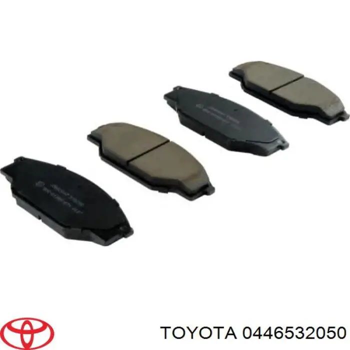 0446532050 Toyota колодки гальмівні передні, дискові