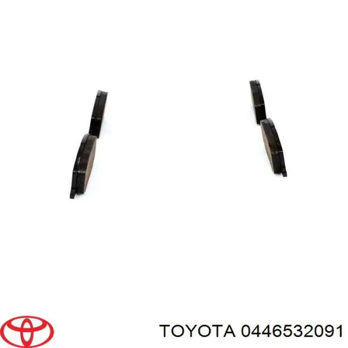 0446532091 Toyota колодки гальмівні передні, дискові