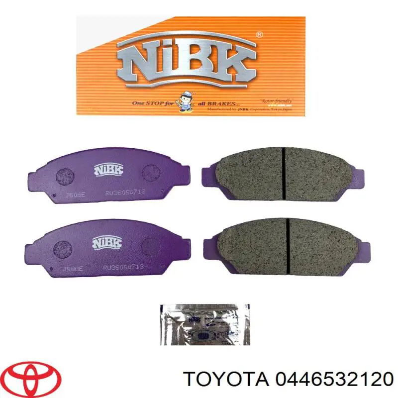 0446532120 Toyota Передні гальмівні колодки