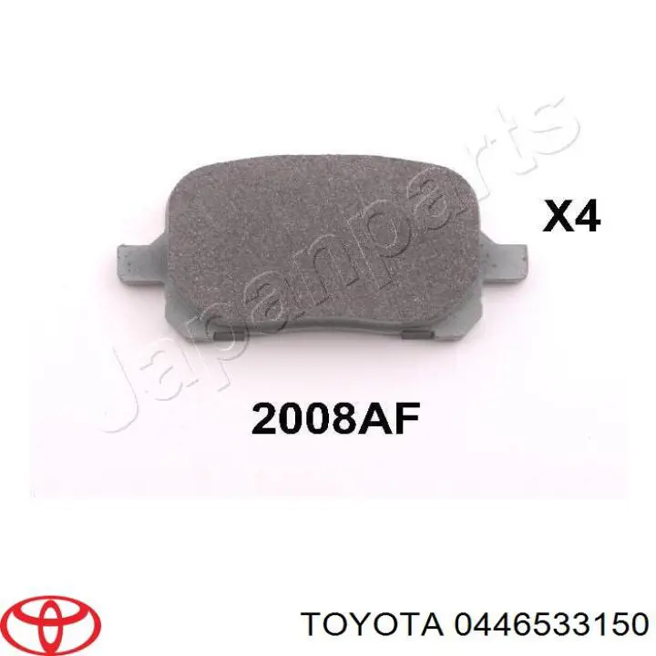 Гальмівні колодки Toyota 0446533150 ціна, від 19.13 USD